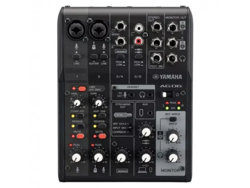 YAMAHA AG06 MKII Black